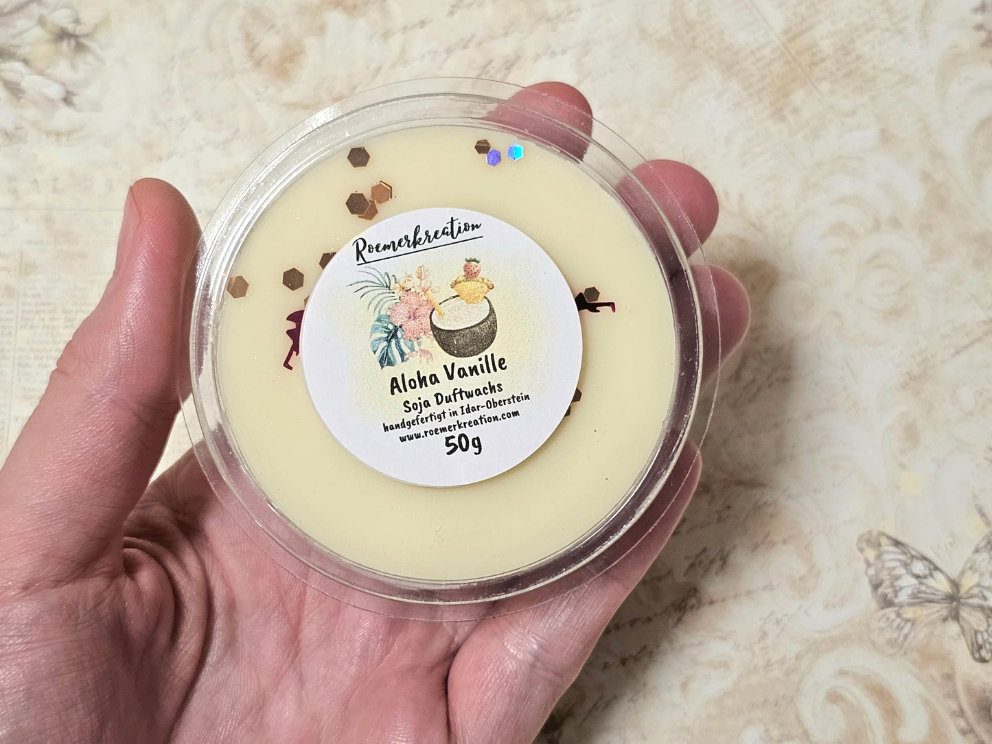 Schale 50 g | Aloha Vanille | Duftwachs