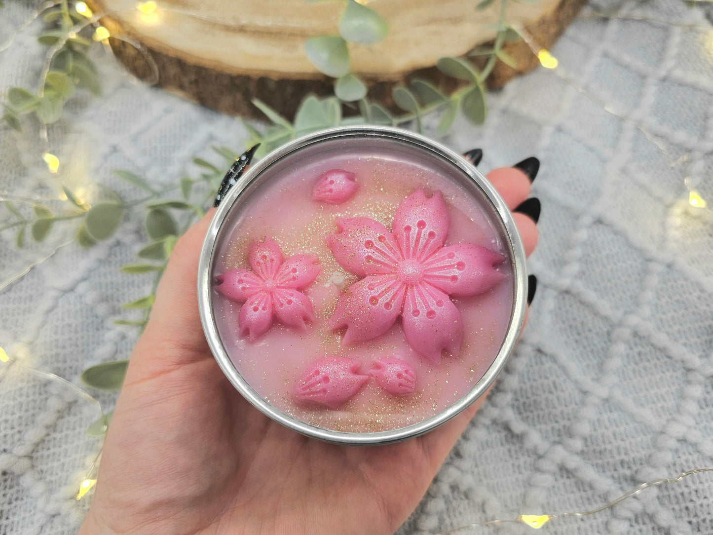 Sojawachs Kerze | Sakura Ritual Duft | 190g Dose | Handmade