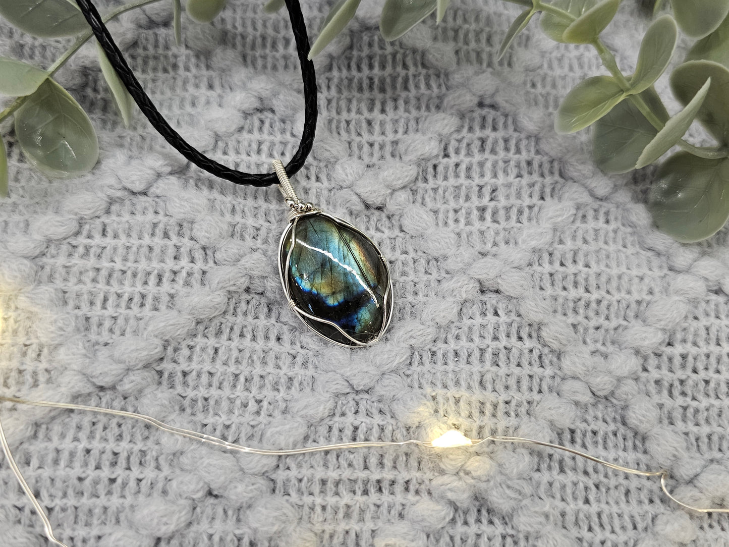 Labradorit | 925er Silber | Edelstein Anhänger