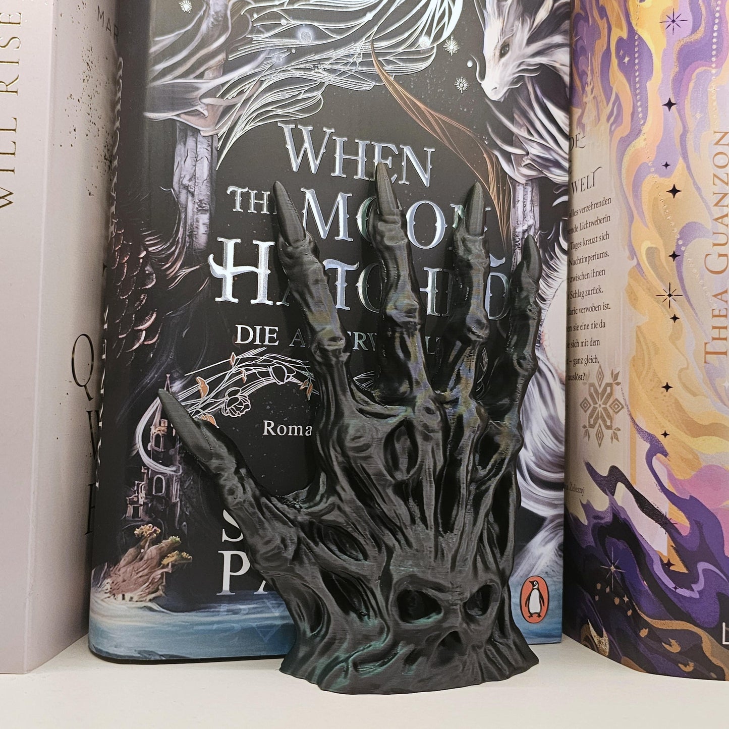 Buchstütze Soulbound Hand Einzeln/Set | 3D Druck | Dekoration Bücherregal