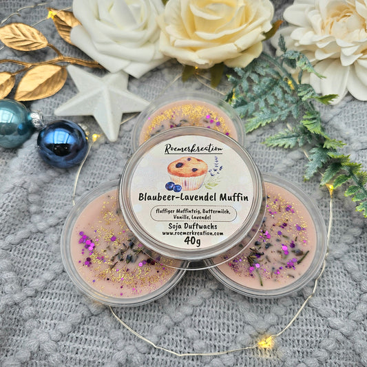 Schale 40 g | Blaubeer-Lavendel Muffin | Duftwachs