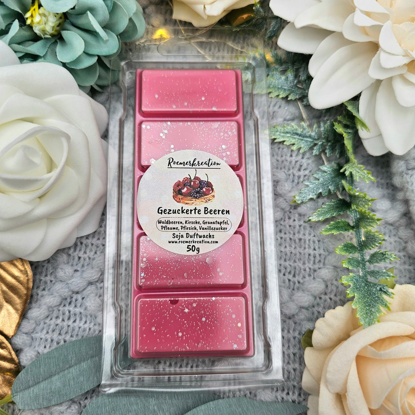 Tafel 50 g | Gezuckerte Beeren | Duftwachs