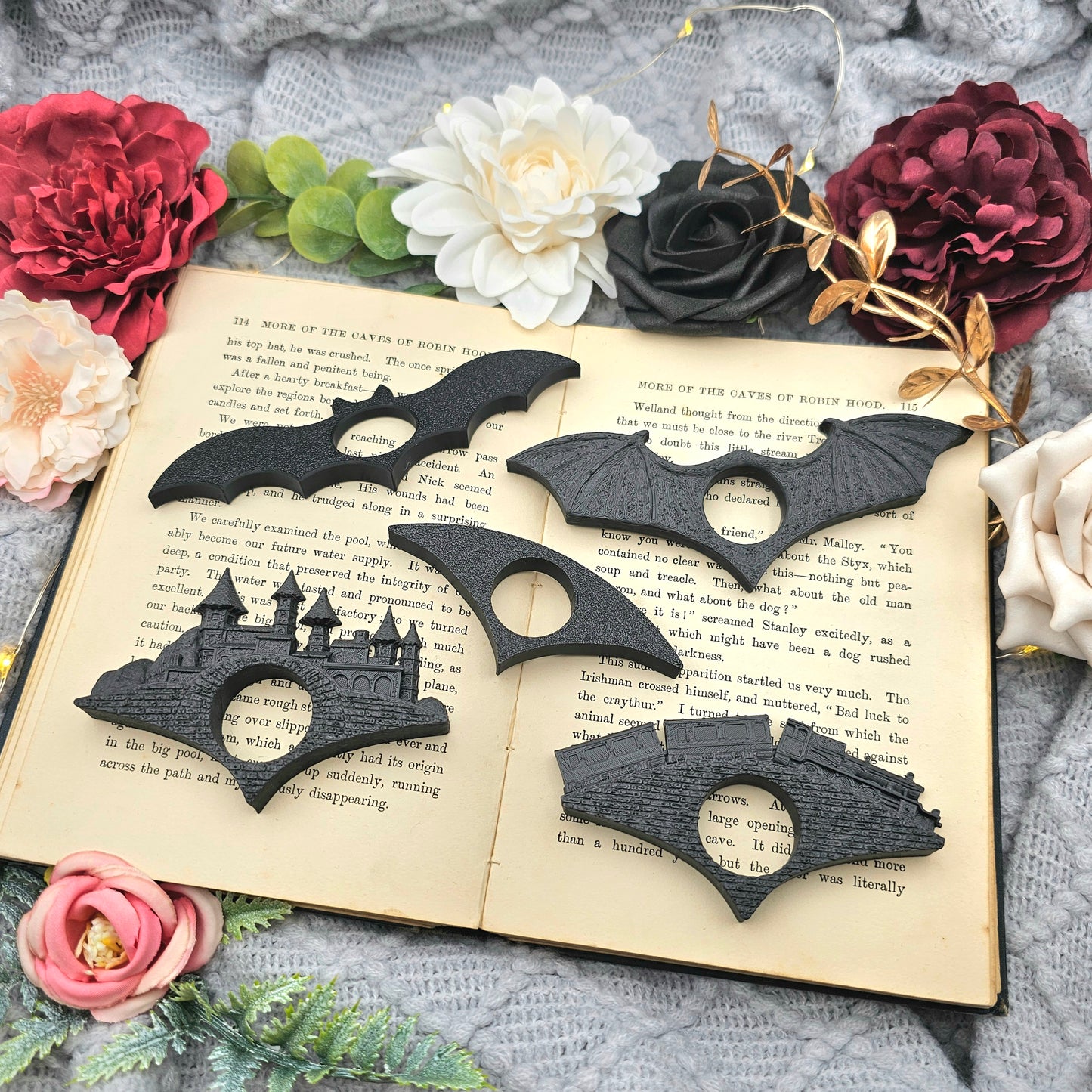 Buchseitenhalter| verschiedene Motive für Buchliebhaber | Bookish Zubehör | 3D Druck
