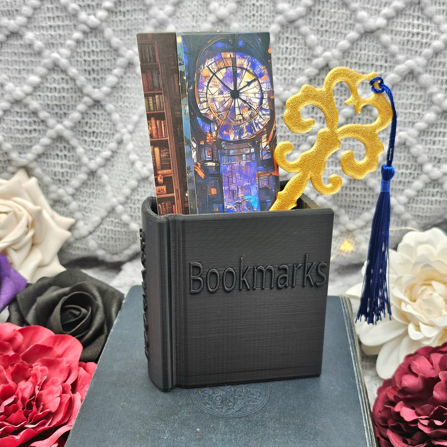 Lesezeichenhalter "Bookmarks" schwarz | 3D Druck | Bookmark Holder