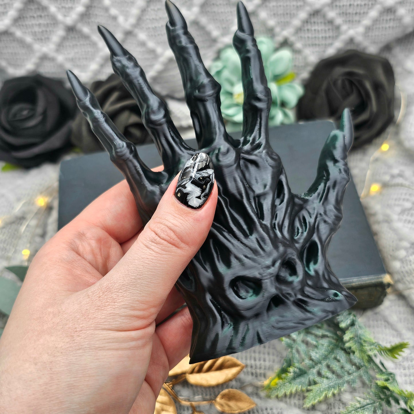 Buchstütze Soulbound Hand Einzeln/Set | 3D Druck | Dekoration Bücherregal