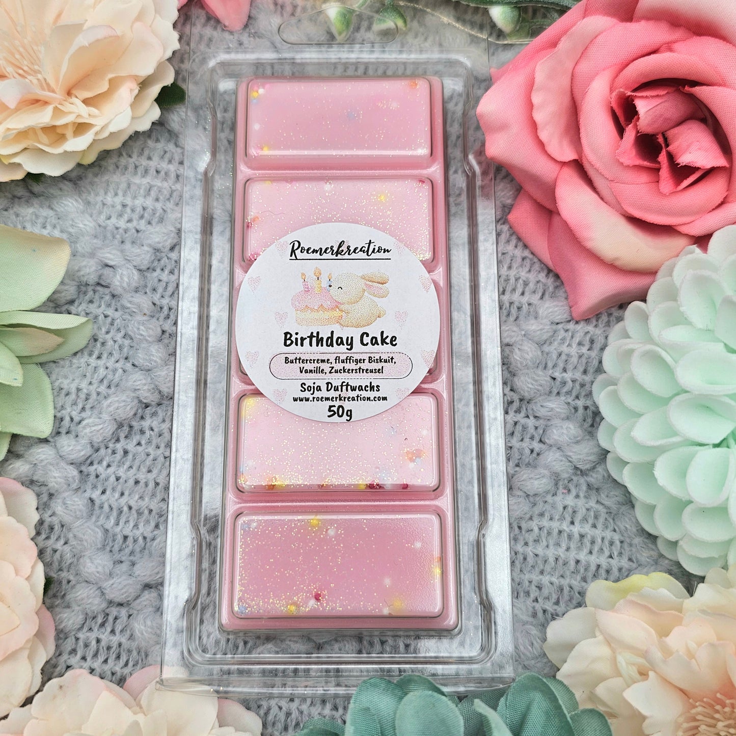 Tafel 50 g | Birthday Cake | Duftwachs
