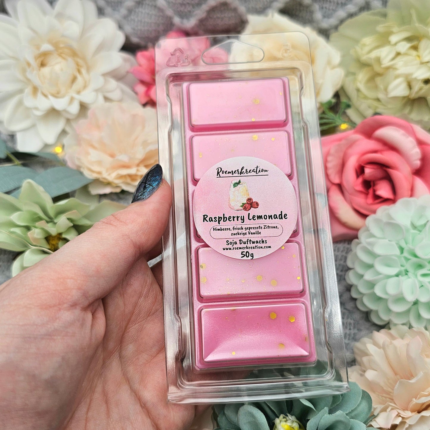 Tafel 50 g | Raspberry Lemonade | Duftwachs