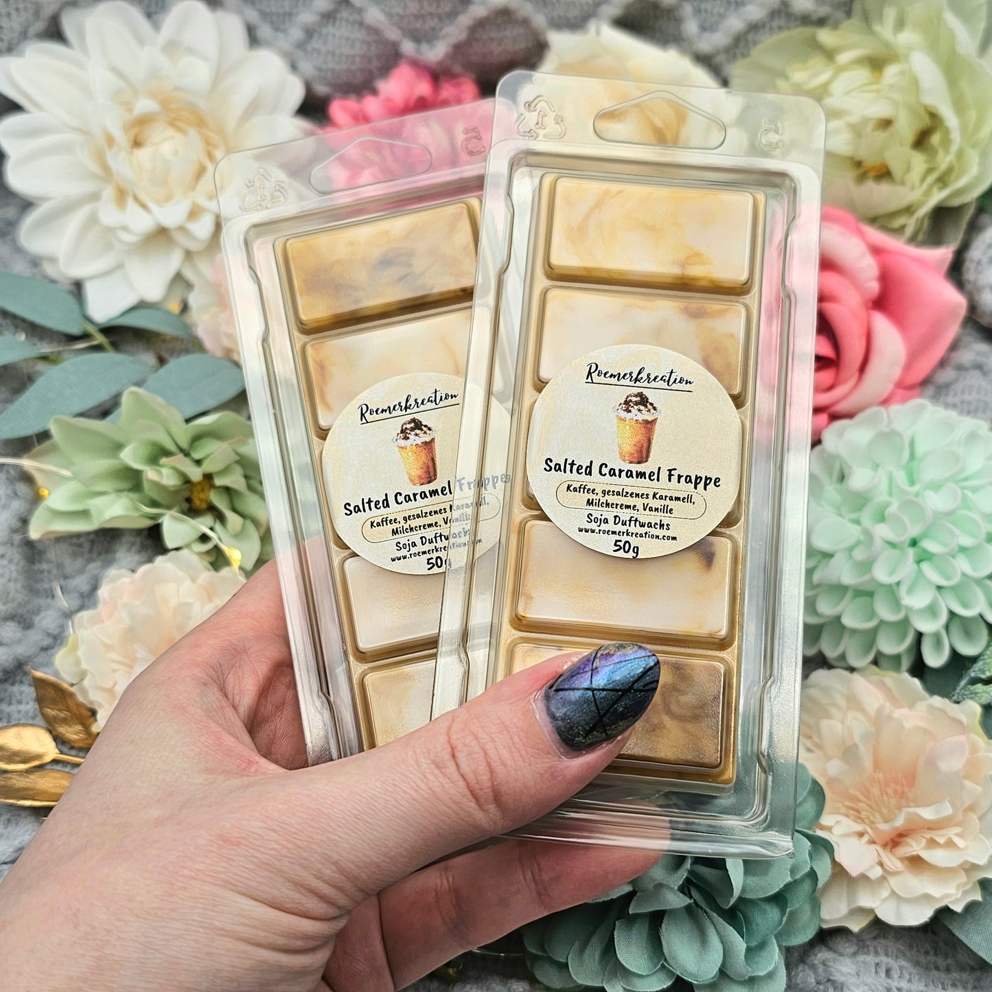 Tafel 50 g | Salted Caramel Frappe | Duftwachs