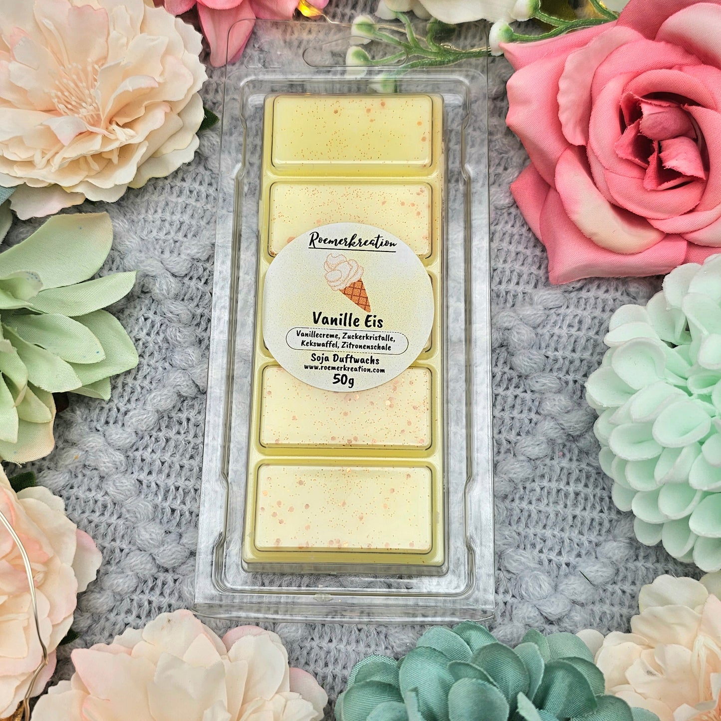 Tafel 50 g | Vanilleeis | Duftwachs
