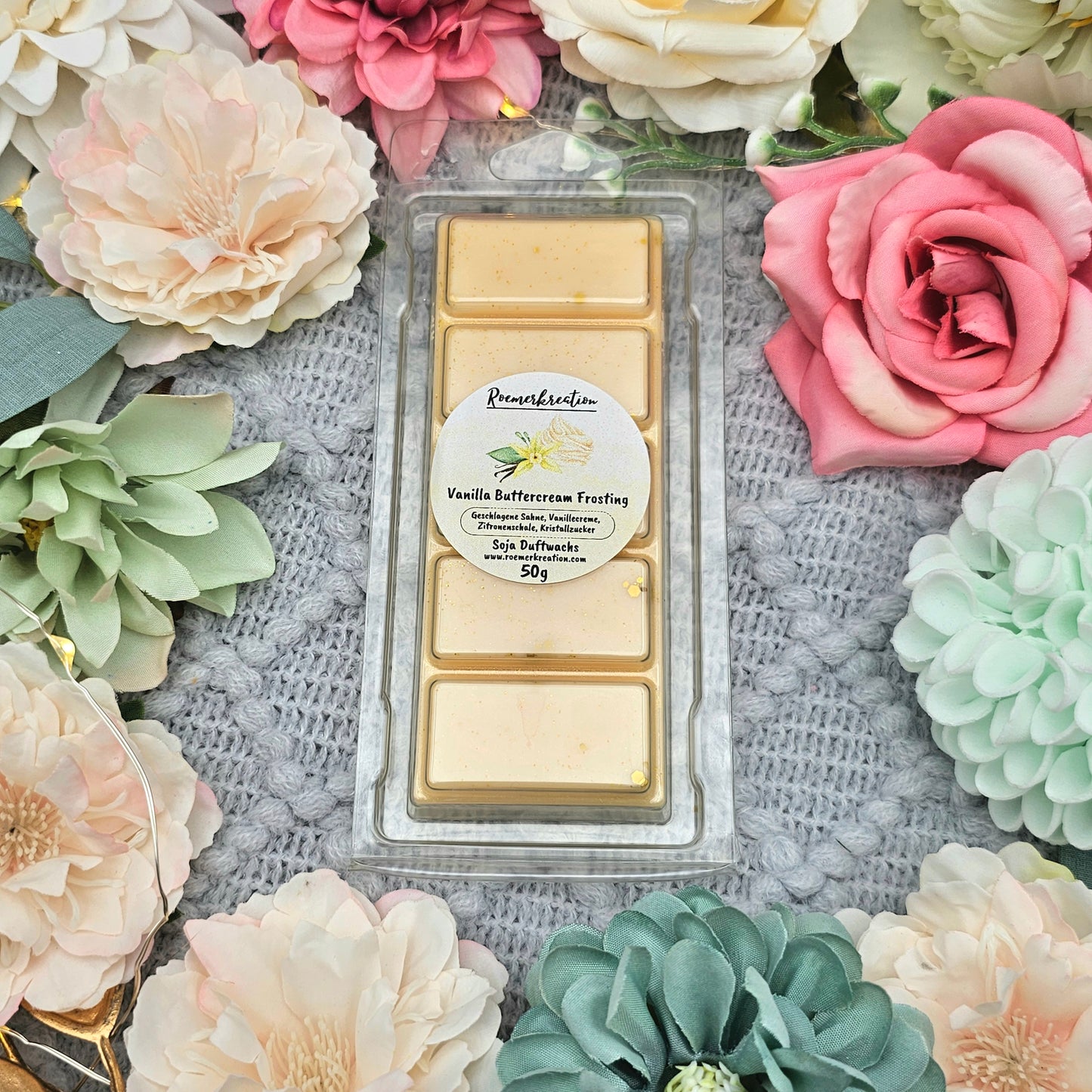 Tafel 50 g | Vanilla Buttercream Frosting | Duftwachs