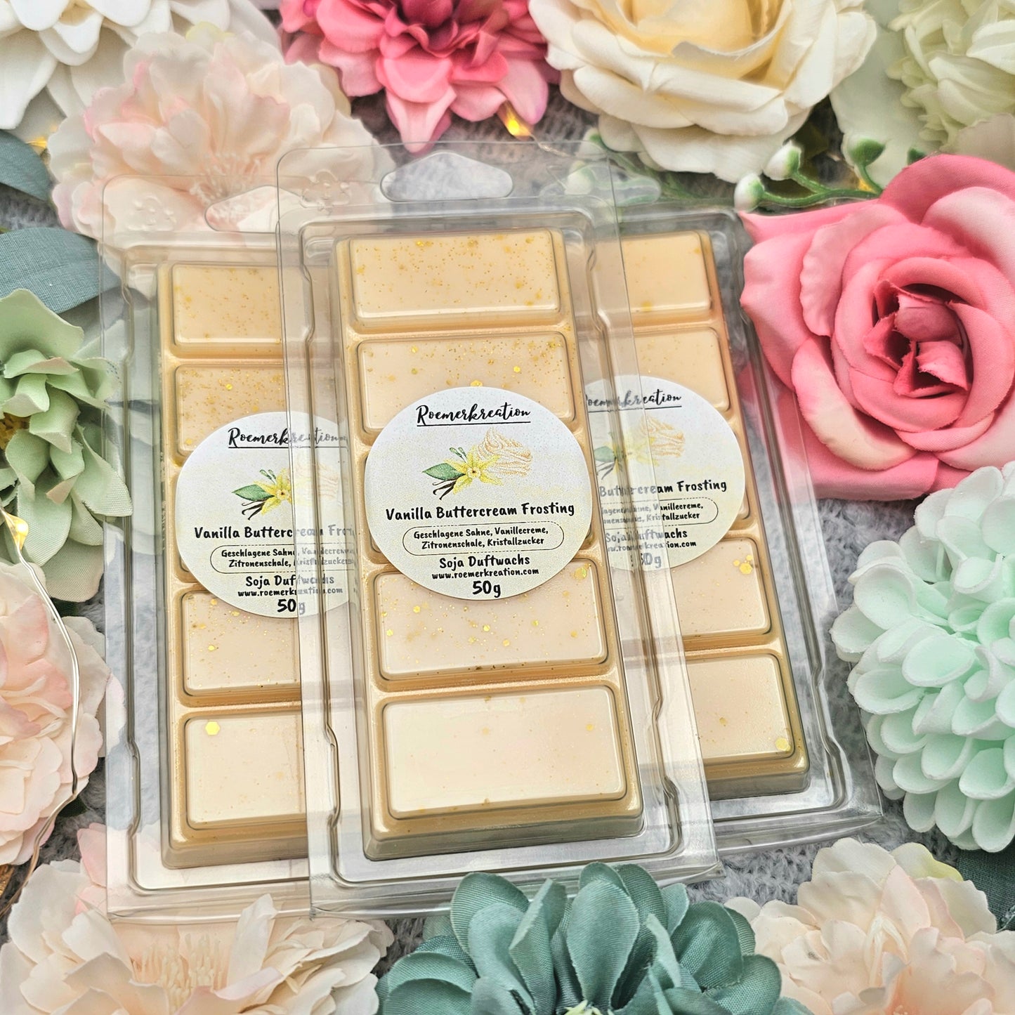 Tafel 50 g | Vanilla Buttercream Frosting | Duftwachs
