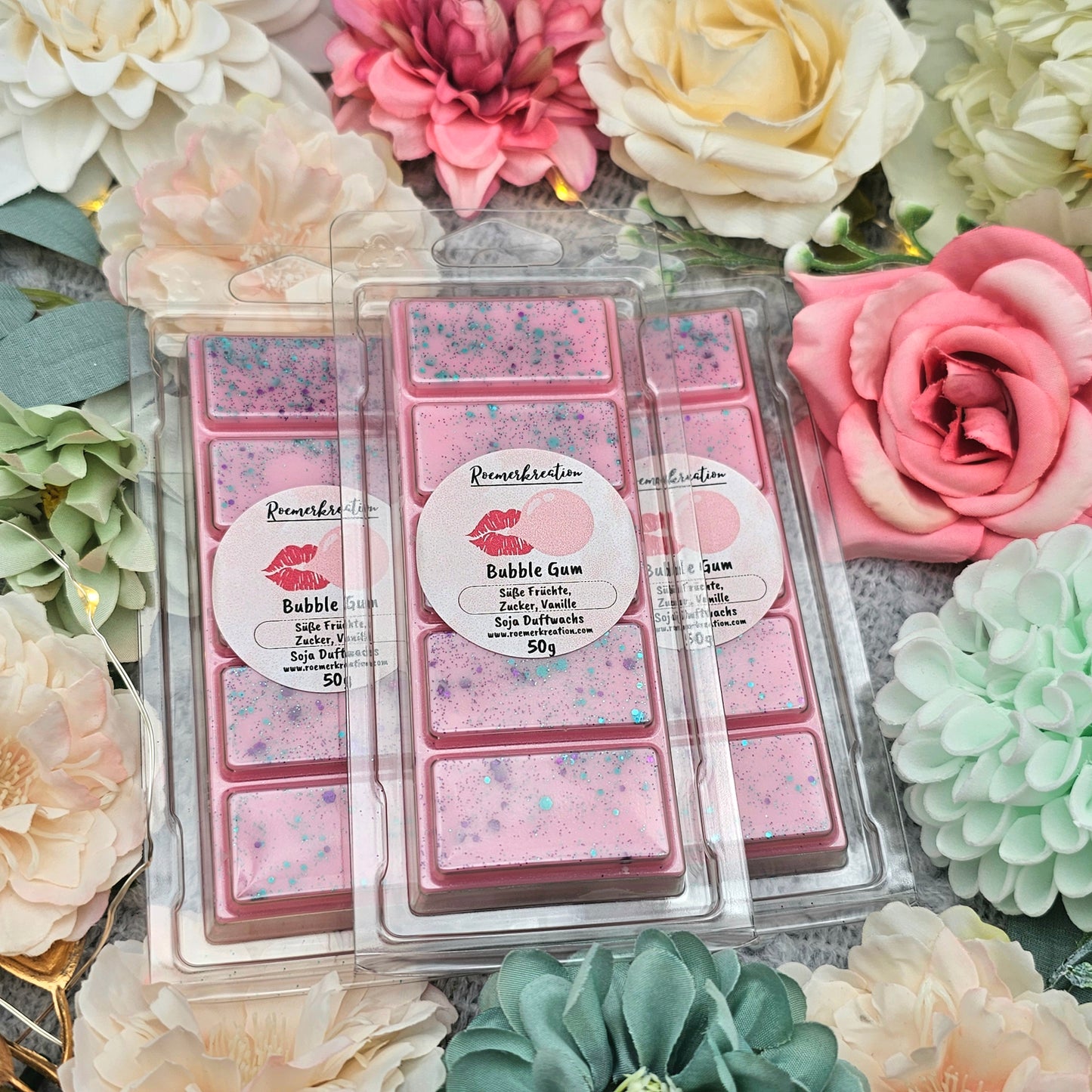 Tafel 50 g | Bubble Gum | Duftwachs