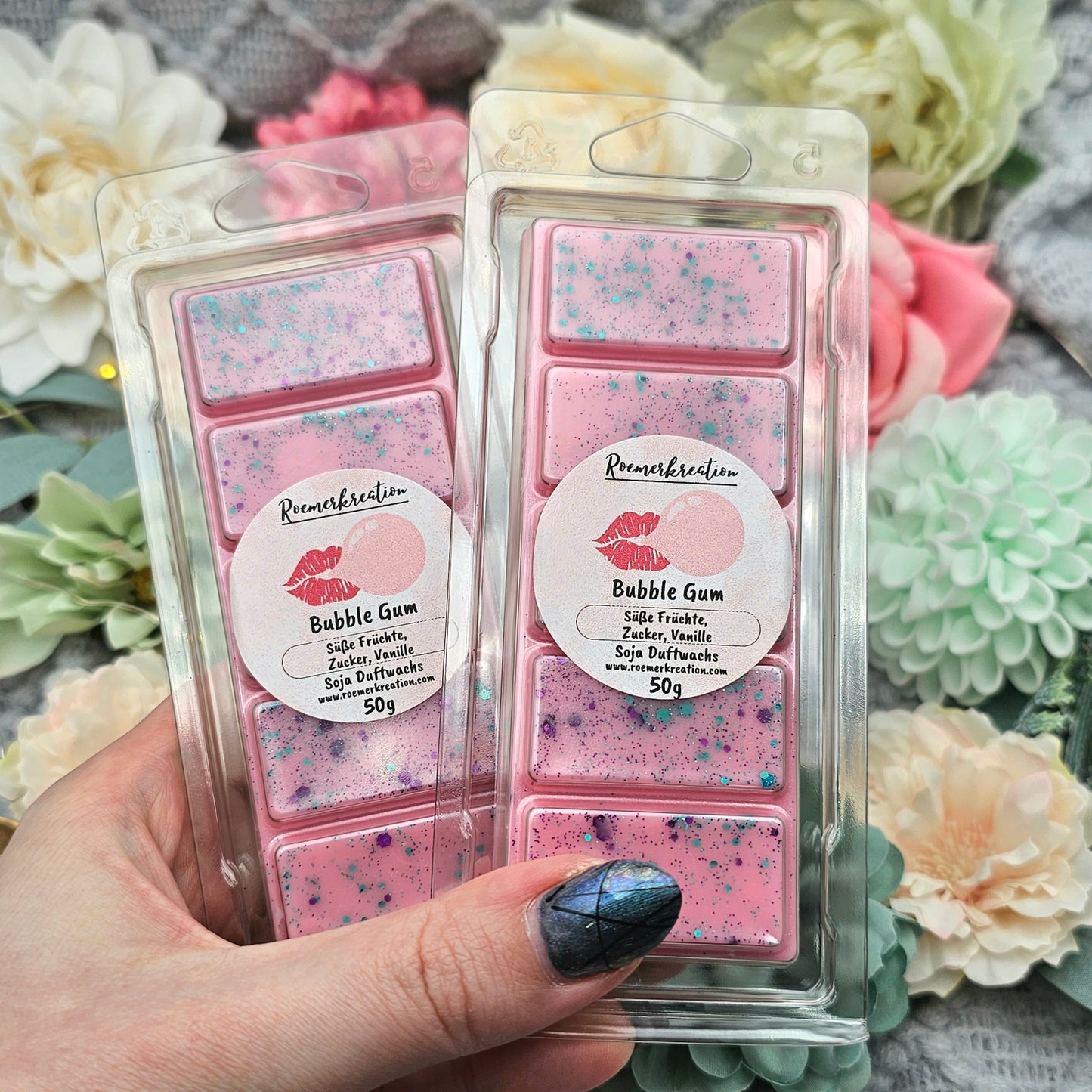 Tafel 50 g | Bubble Gum | Duftwachs