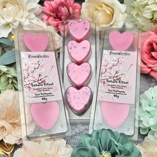 Herztafel 40 g | Sakura Ritual | Duftwachs