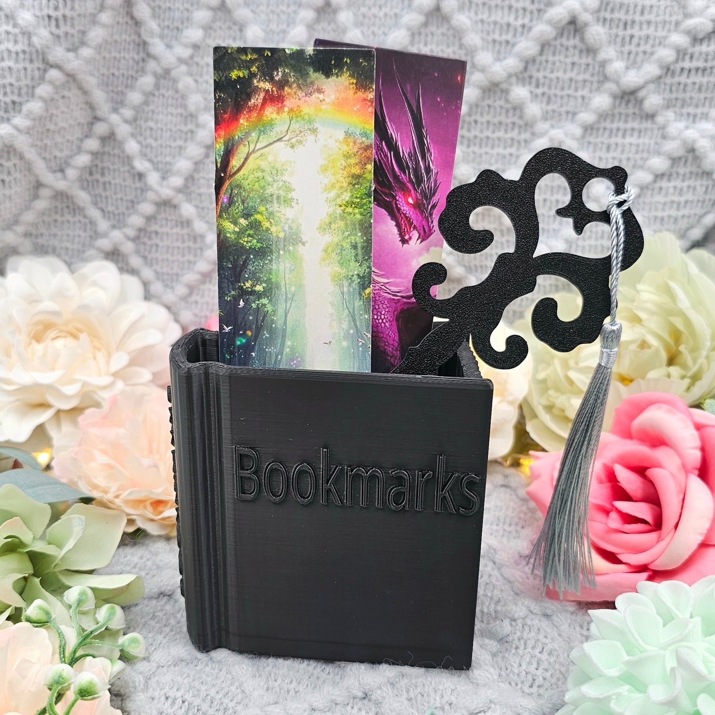 Bookmark Holder "Bookmarks" black | 3D Print | Bookmark Holder