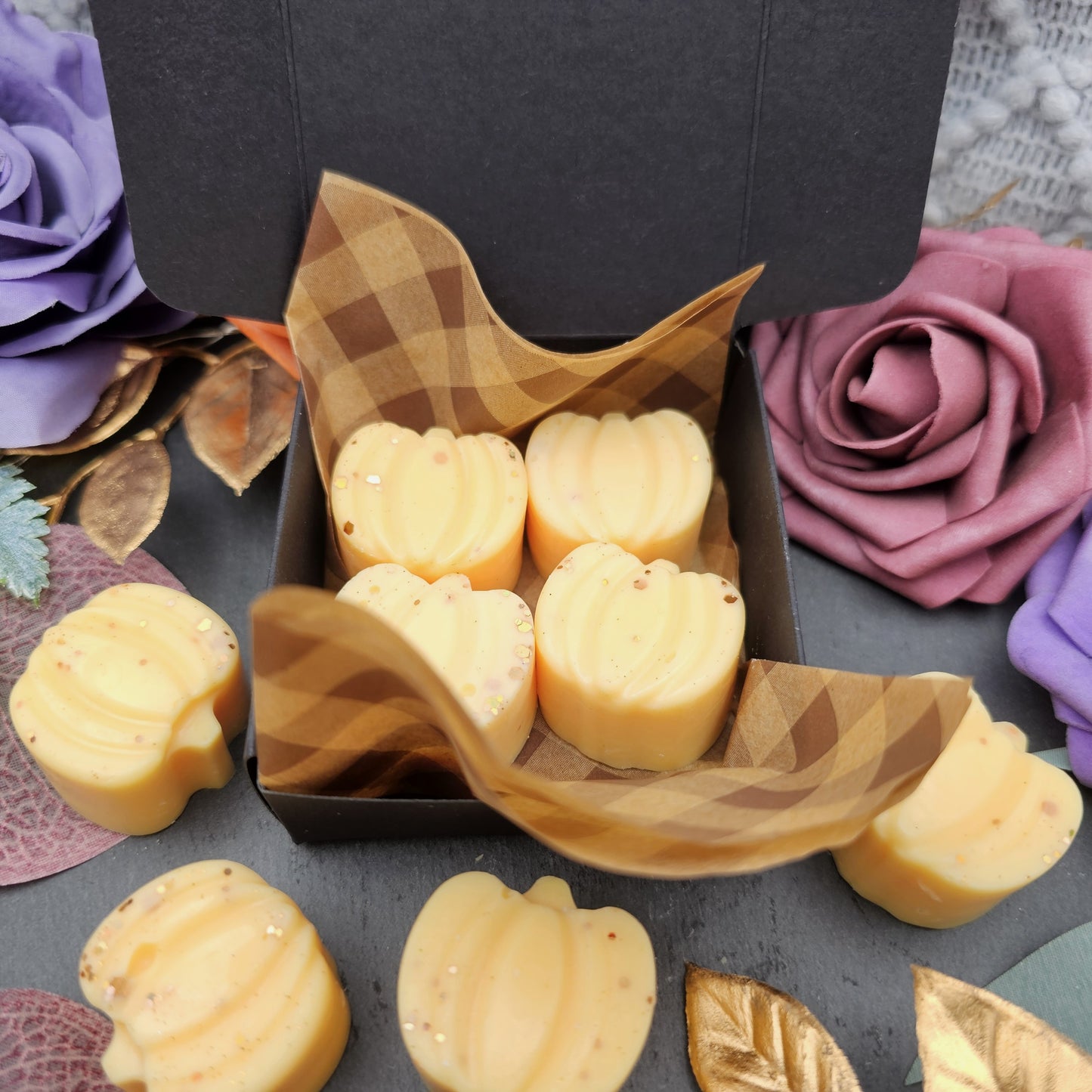 Geschenkbox Kürbisse 55 g | Pumpkin Spice | Duftwachs
