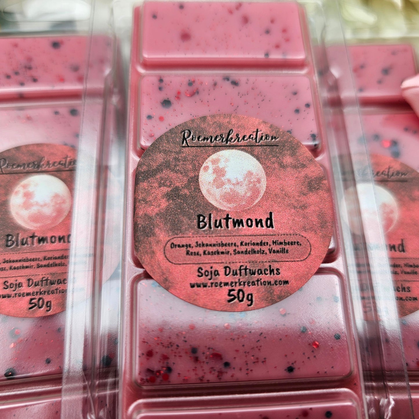 Tafel 50 g | Blutmond | Duftwachs