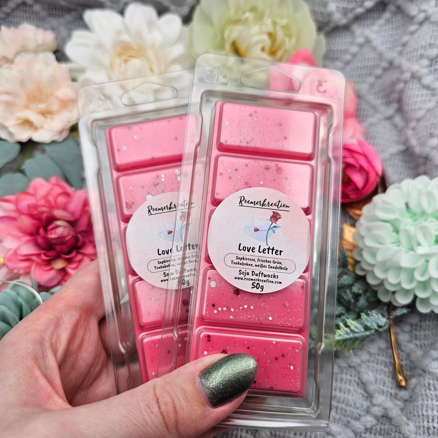 Tafel 50 g | Love Letter | Duftwachs