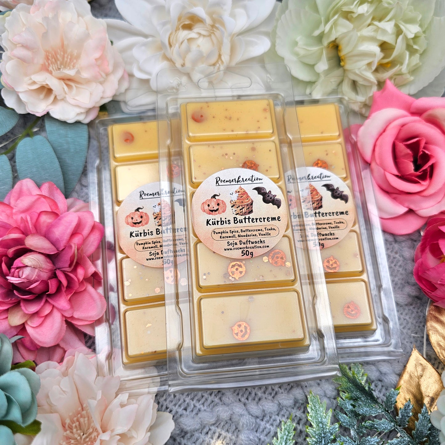 Tafel 50 g | Kürbis Buttercreme | Duftwachs