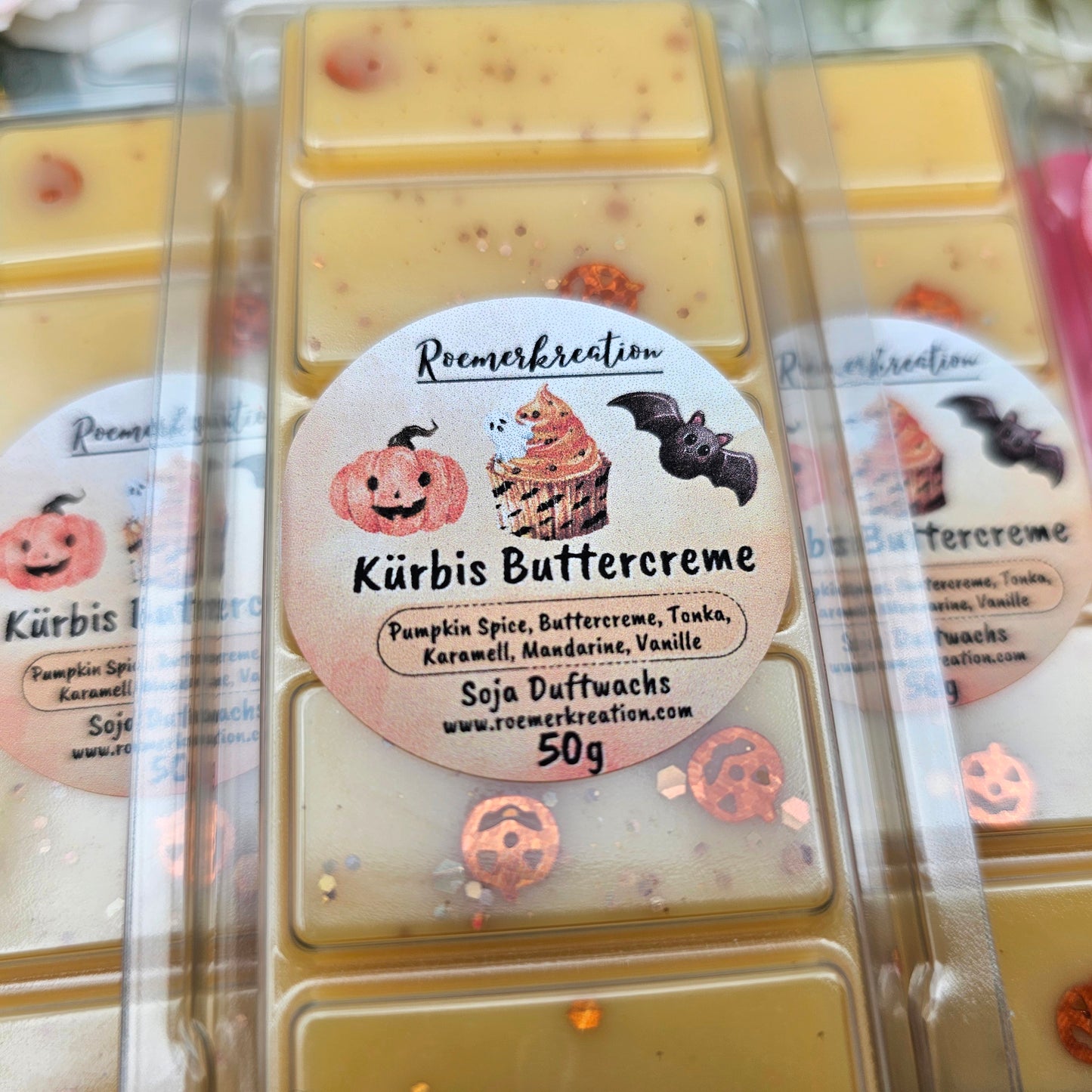 Tafel 50 g | Kürbis Buttercreme | Duftwachs
