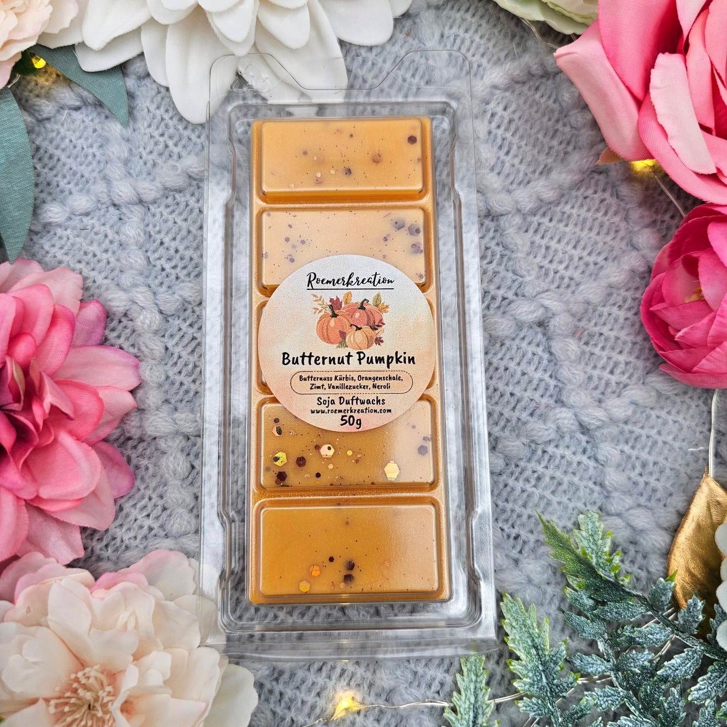 Tafel 50 g | Butternut Pumpkin | Duftwachs
