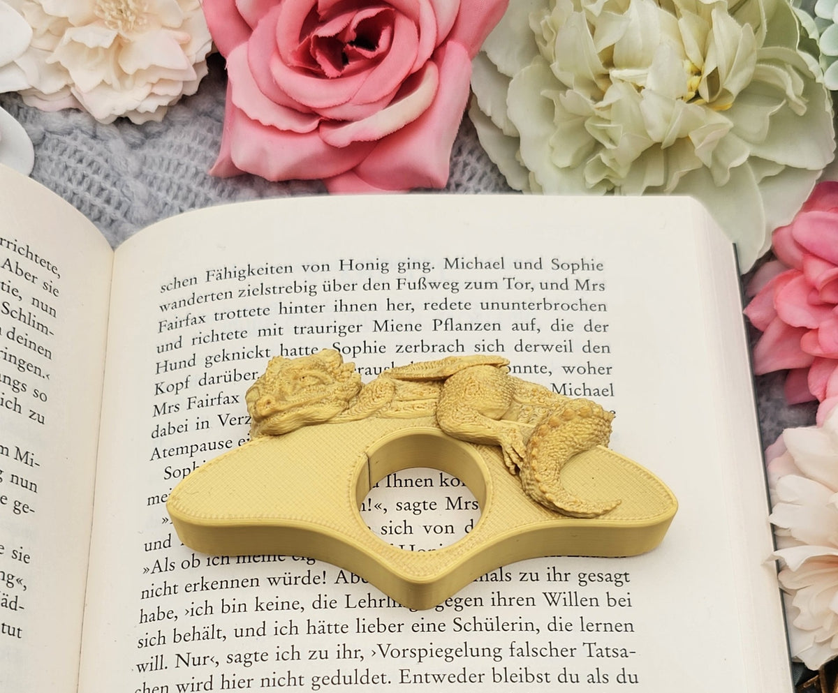 Buchseitenhalter Schlafender Drache Farbwahl | Bookish Zubehör