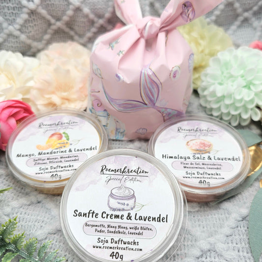 Lavendel Trio Sparset 120 g | Lavendel Sorten | Duftwachs