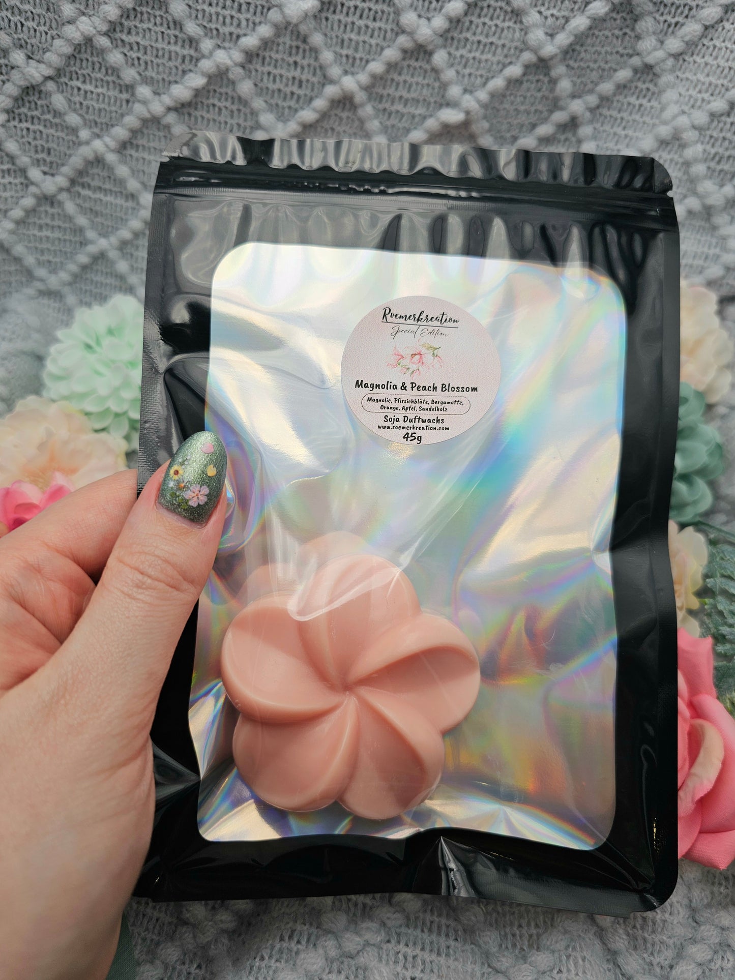 Blüte 45 g | Magnolia & Peach Blossom | Duftwachs