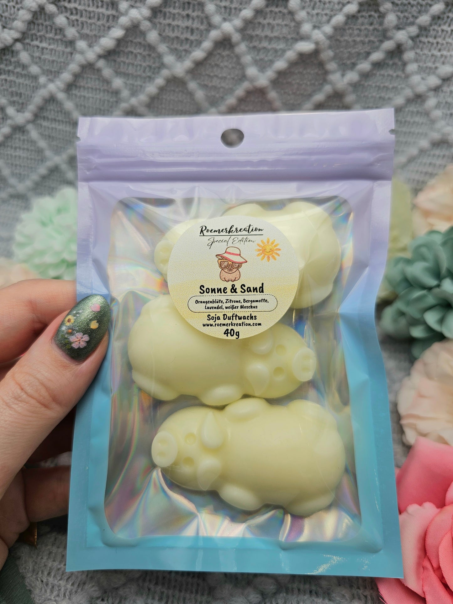 Meerschweinchen 40 g | Sonne & Sand | Duftwachs