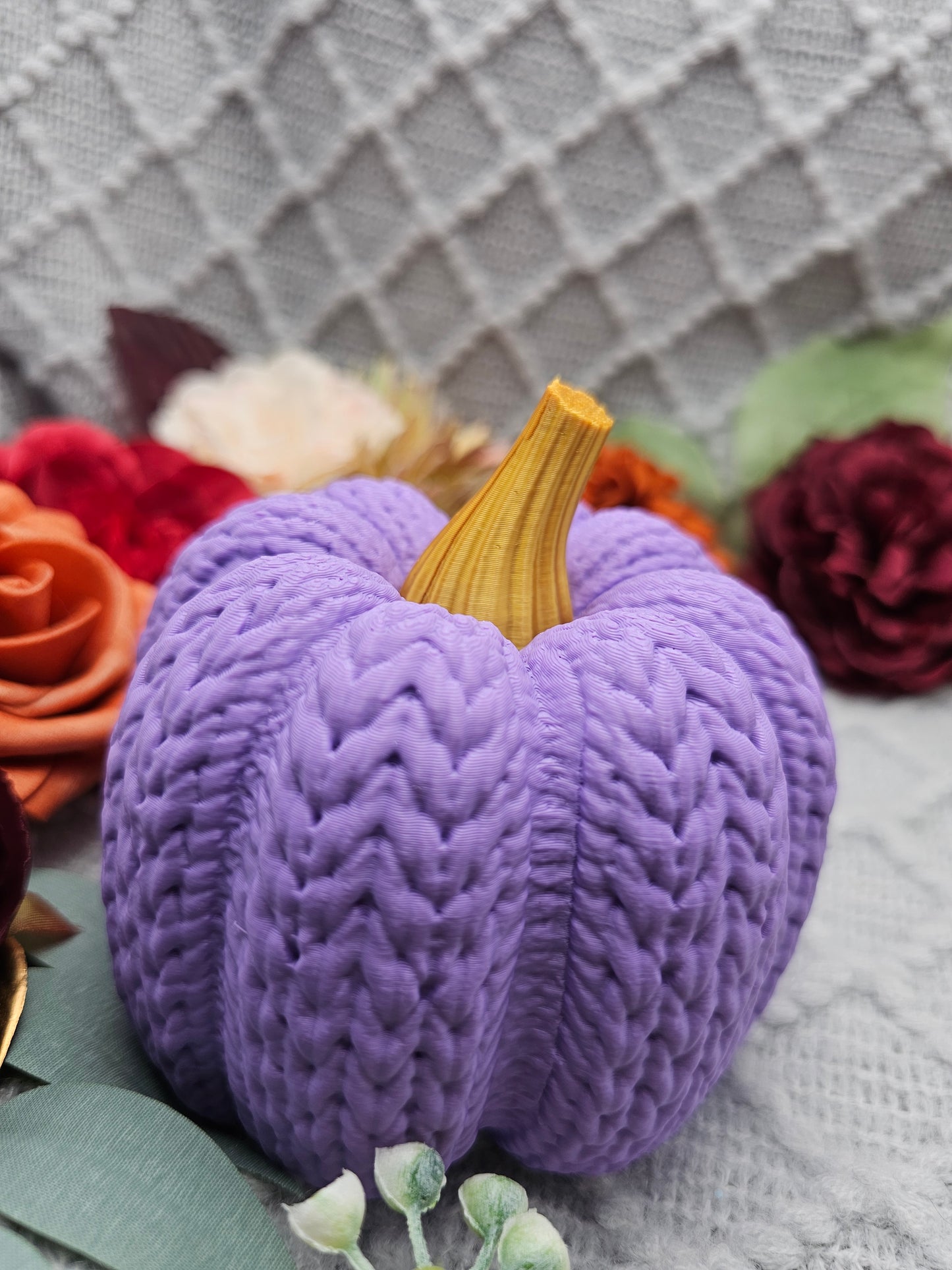 Strickkürbis Groß | Farbauswahl | 3D Druck