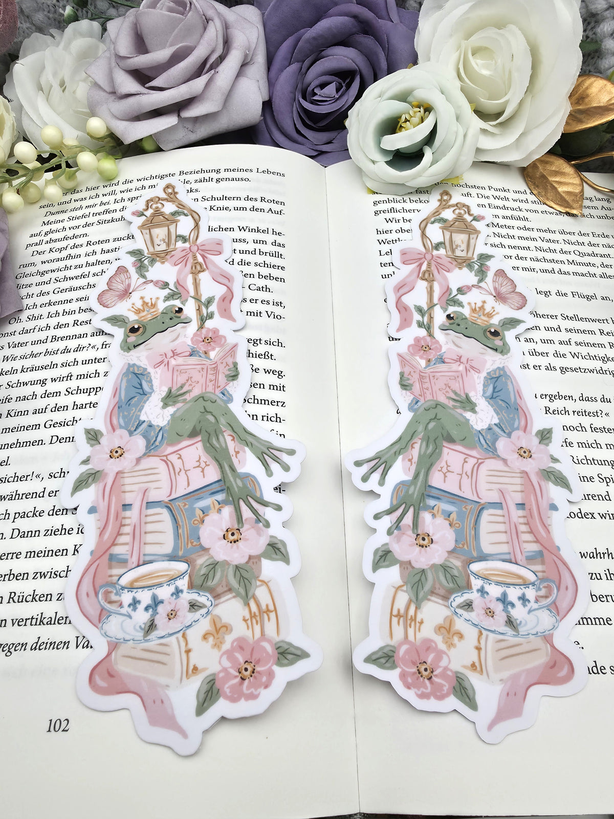 Lesezeichen Fairy Tale Frog | Die Cut Bookmark