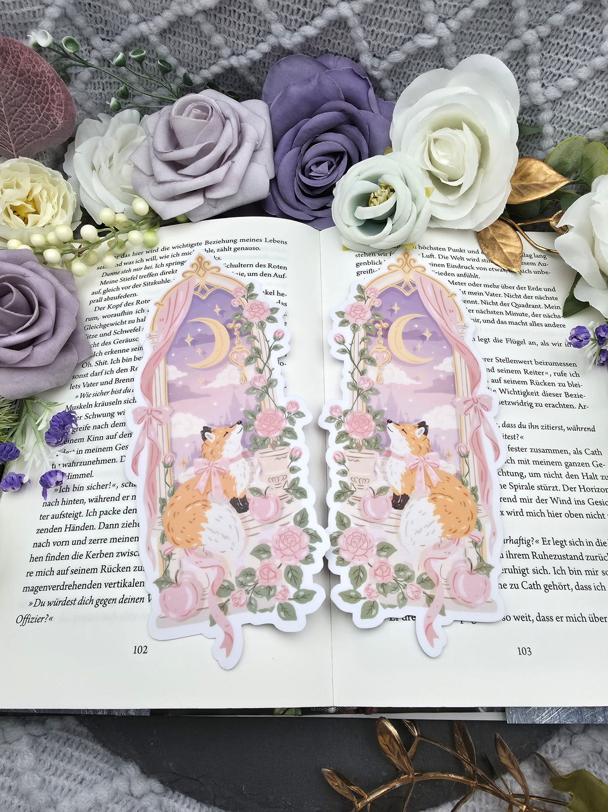 Lesezeichen Whimsical Fox | Die Cut Bookmark