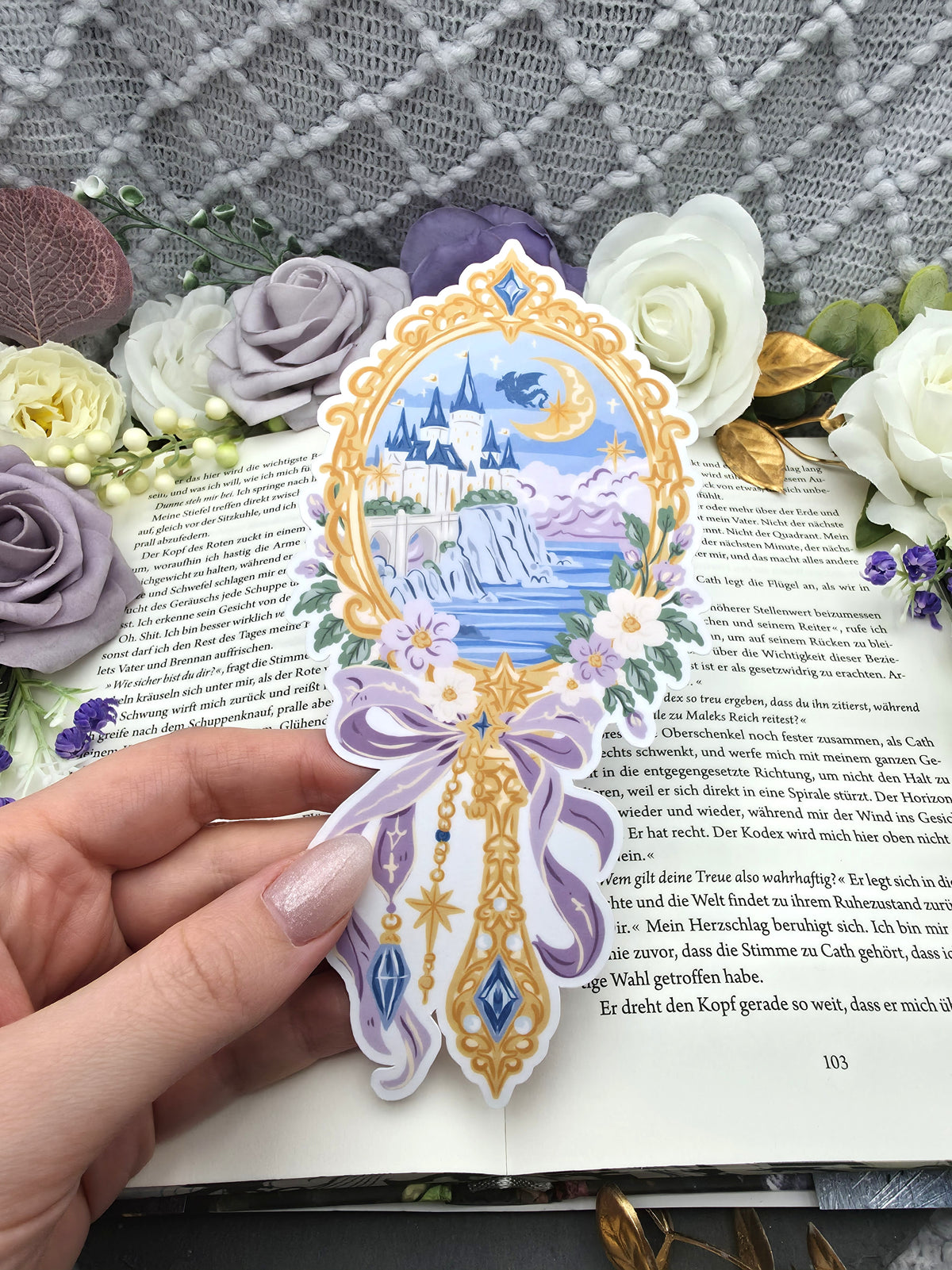 Lesezeichen Magical Castle Mirror | Die Cut Bookmark