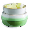 CANDLE WARMERS® 2 in1 Classic Duftlampe MATCHA LATTE creme/grün elektrisch aus Keramik