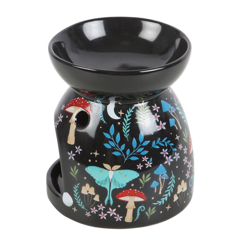 Duftlampe Teelicht "Dark Forest" Keramik schwarz