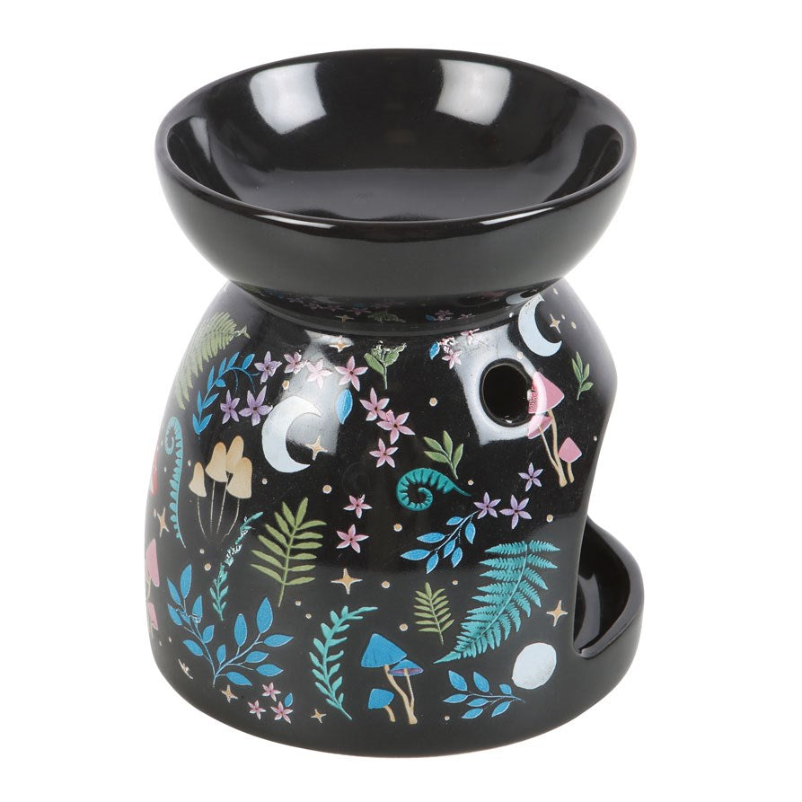 Duftlampe Teelicht "Dark Forest" Keramik schwarz