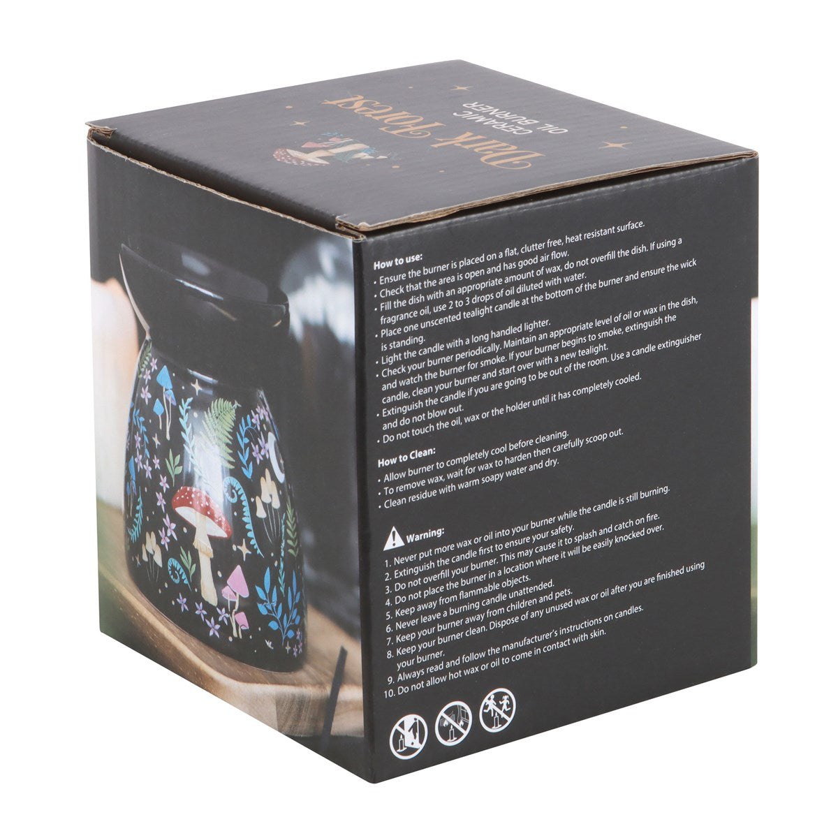 Duftlampe Teelicht "Dark Forest" Keramik