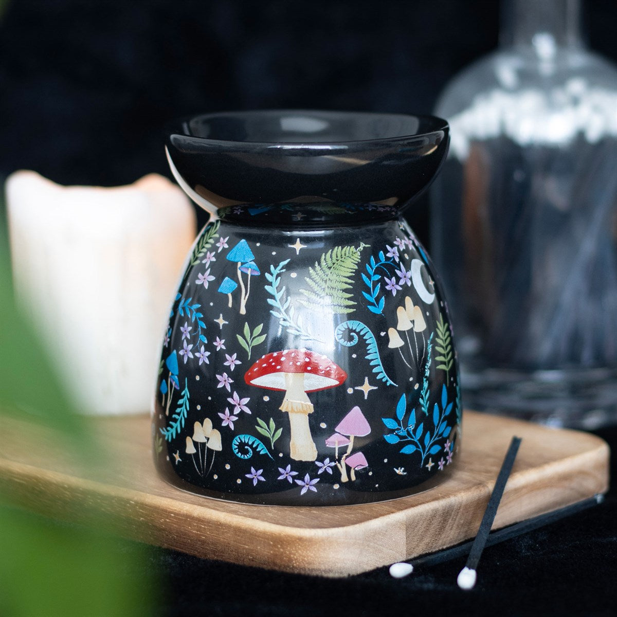 Duftlampe Teelicht "Dark Forest" Keramik