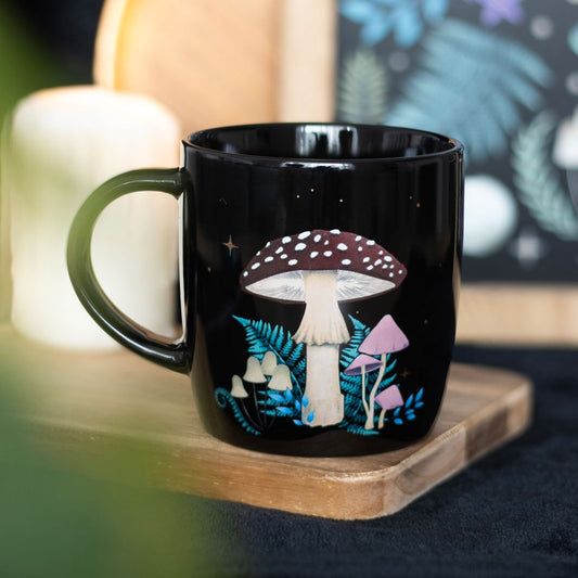 Vorbestellung | Tasse "Forest Mushroom" Keramik schwarz