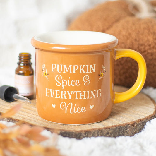 Duftlampe Teelicht "Pumpkin Spice Mug" Keramik orange