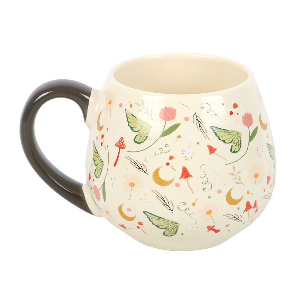 Mug "Fairy Folklore" ceramic cream