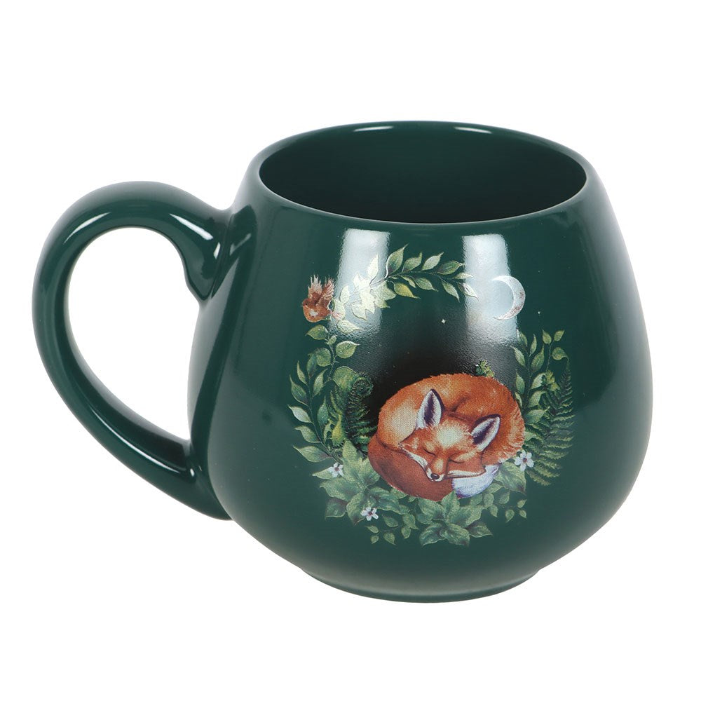 Tasse "Sleeping Fox" Keramik grün