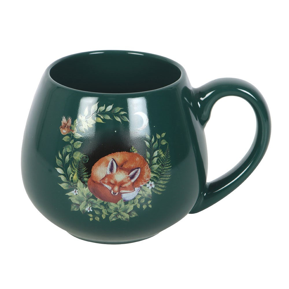 Tasse "Sleeping Fox" Keramik grün