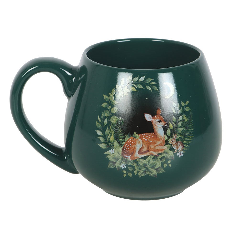 Mug "Green Fawn" ceramic green