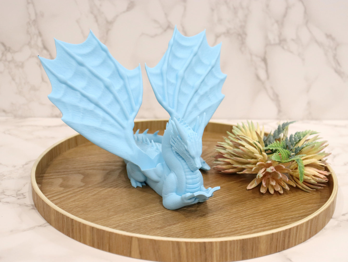 Buchhalter lesender Drache Farbauswahl Candy Colors | verschiedene Größen | 3D Druck | Aufsteller Bücher E-Reader Tablet
