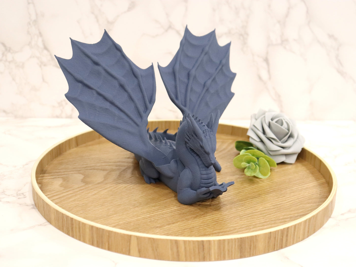 Buchhalter lesender Drache Farbauswahl Cozy Colors | verschiedene Größen | 3D Druck | Aufsteller Bücher E-Reader Tablet