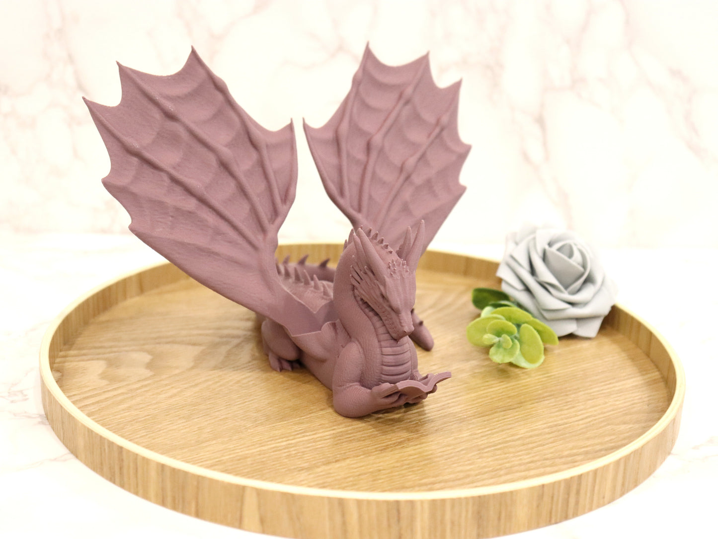 Buchhalter lesender Drache Farbauswahl Cozy Colors | verschiedene Größen | 3D Druck | Aufsteller Bücher E-Reader Tablet