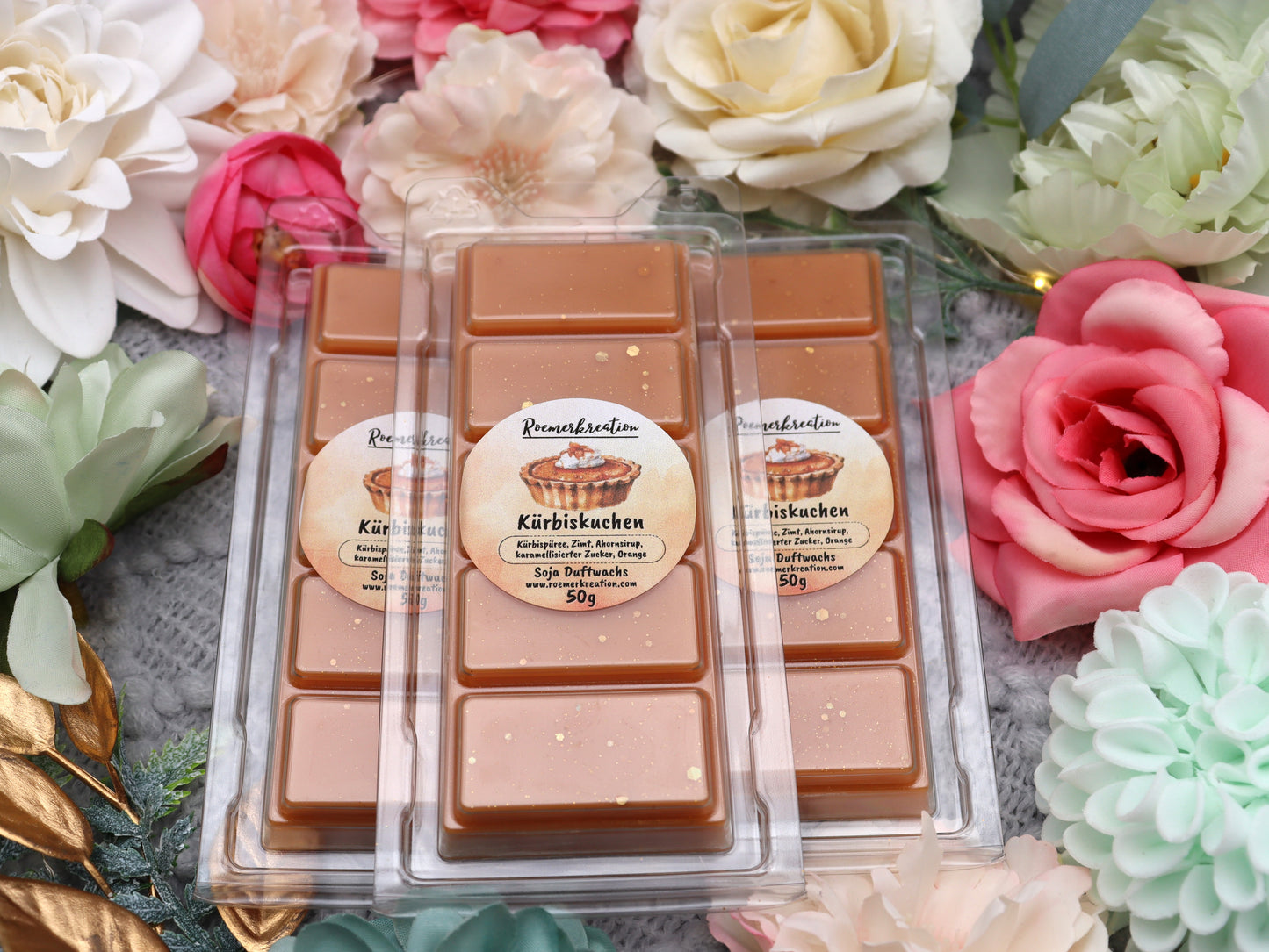 Tafel 50 g | Kürbiskuchen | Duftwachs