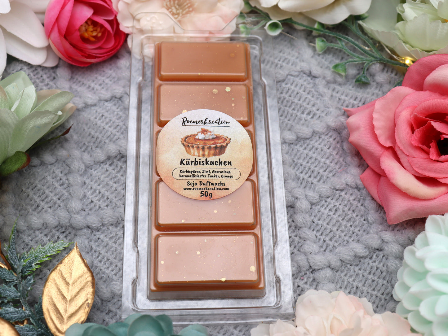 Tafel 50 g | Kürbiskuchen | Duftwachs
