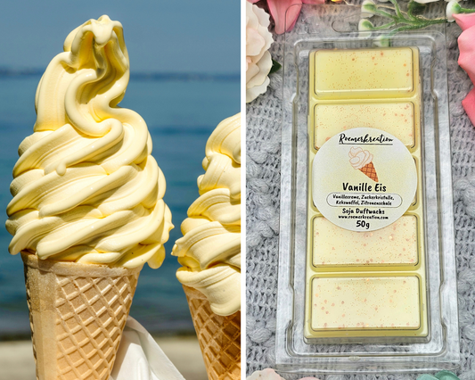 Tafel 50 g | Vanilleeis | Duftwachs